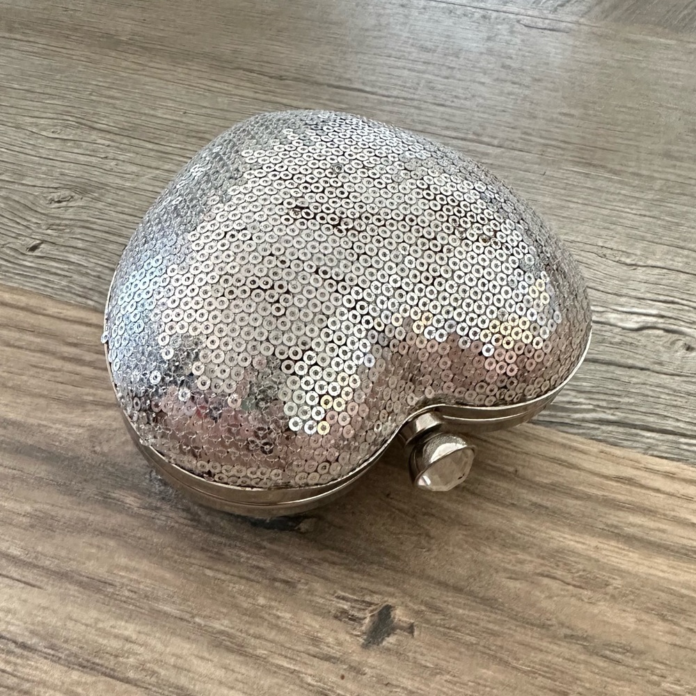 Betsy Johnson Gold Silver Clutch Bag